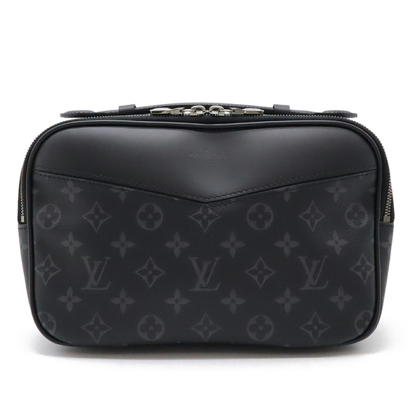 LOUIS VUITTON Black Monogram Clutch Bag - Picture 1 of 8